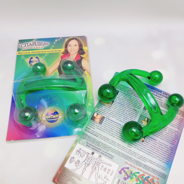 Массажер Спайдер 120 х 110 х 50мм. Цвета Микс